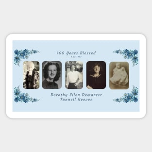 100 Years Blessed - Mug (Blue) | Dorothy Ellen Demarest Sticker